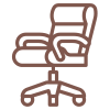 Mesas e cadeiras 
ergonômicas